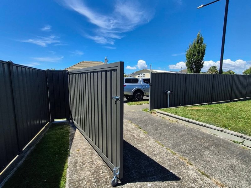 Black ColorSteel gate